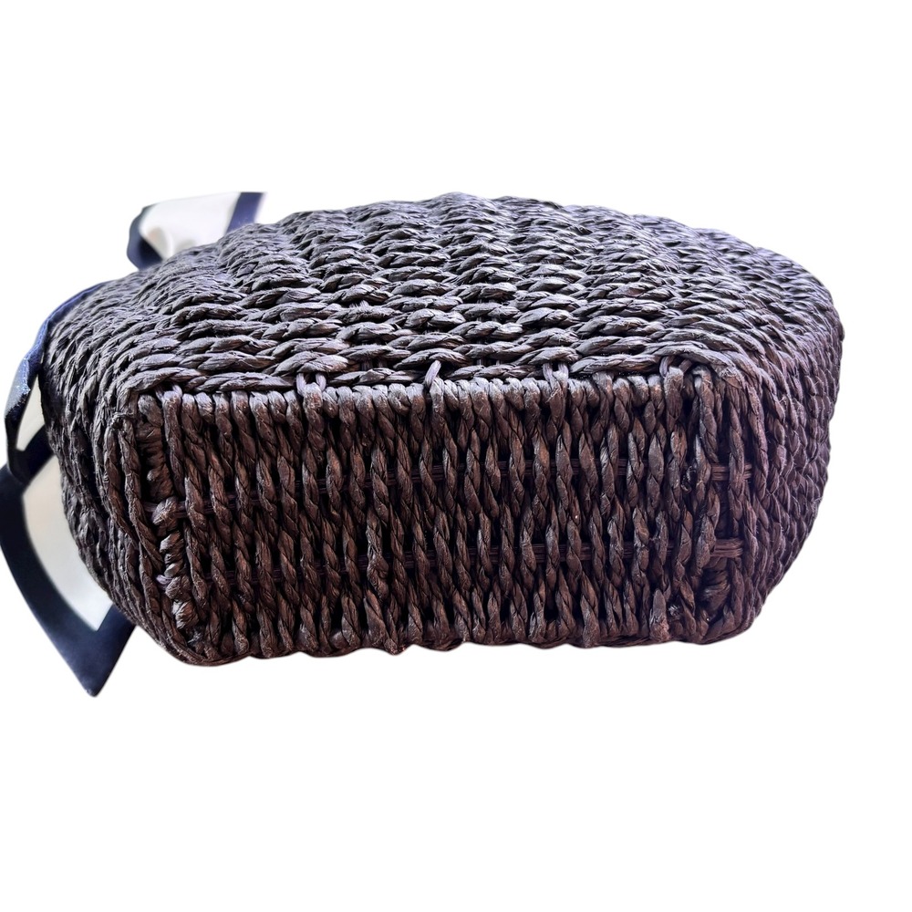 A New Day Woven Hobo Bag Purse Handbag Black Beige‎ Scarf Accent New with Tags - Picture 5 of 10